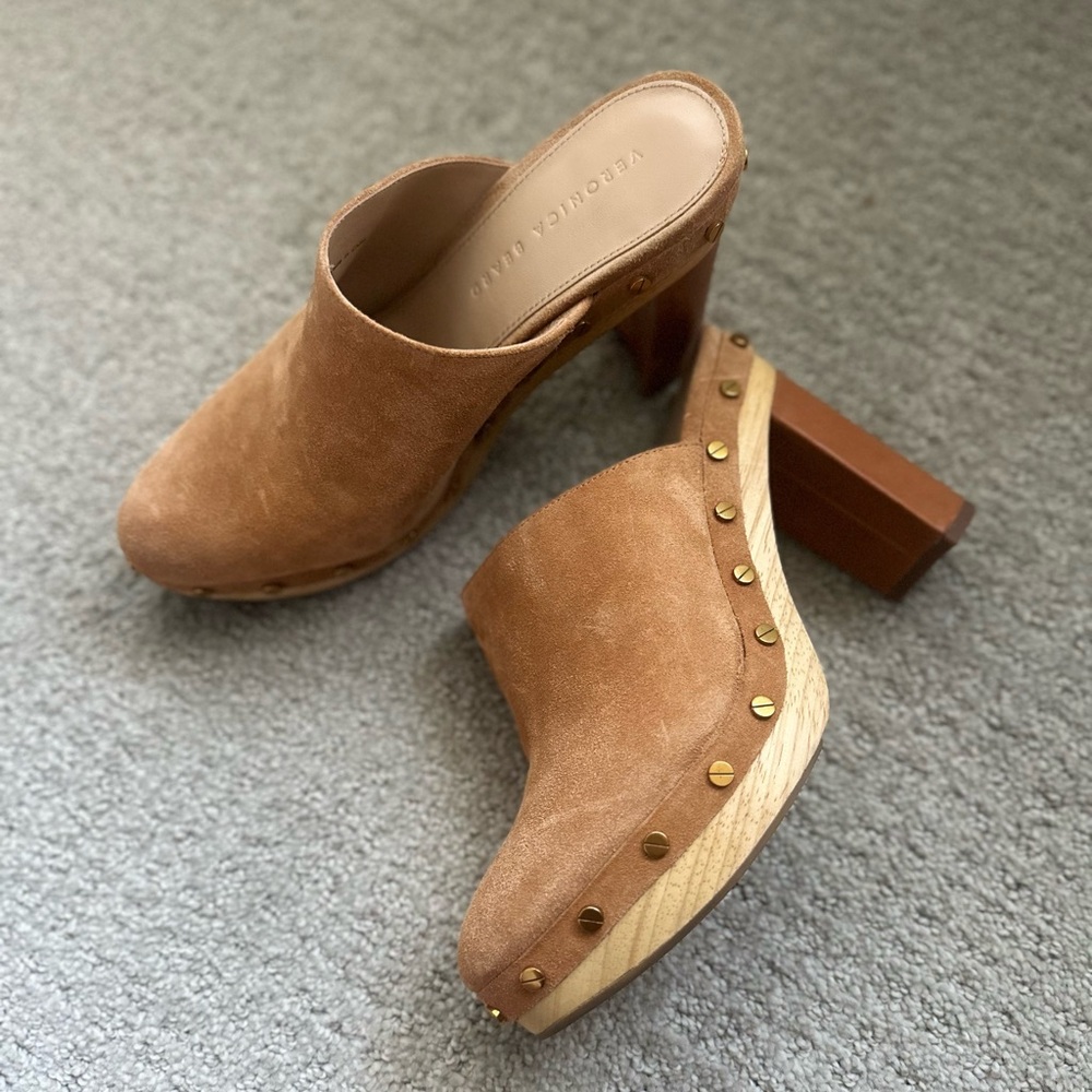 COPY - VERONICA BEARD PLATFORM SUEDE CLOG - DACEY